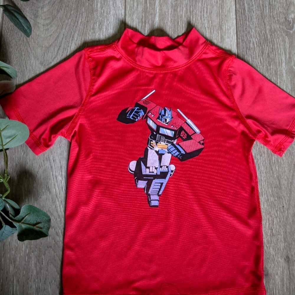 Transformers red athletic shirt